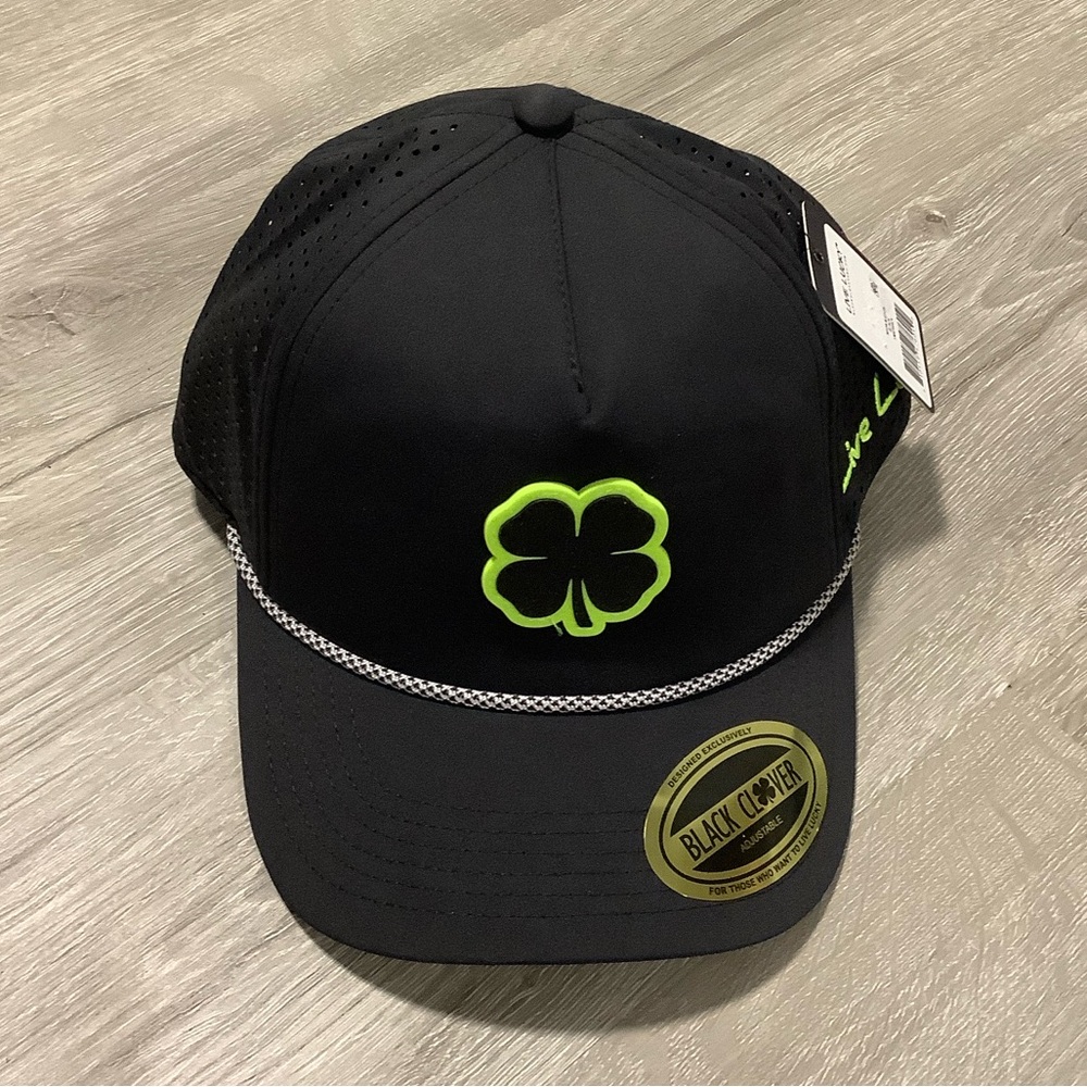 Black clover neon nights green & black SnapBack hat